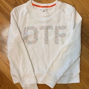 Orangetheory white crew neck